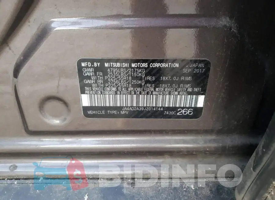JA4AD2A39JZ014144 Photo# 13