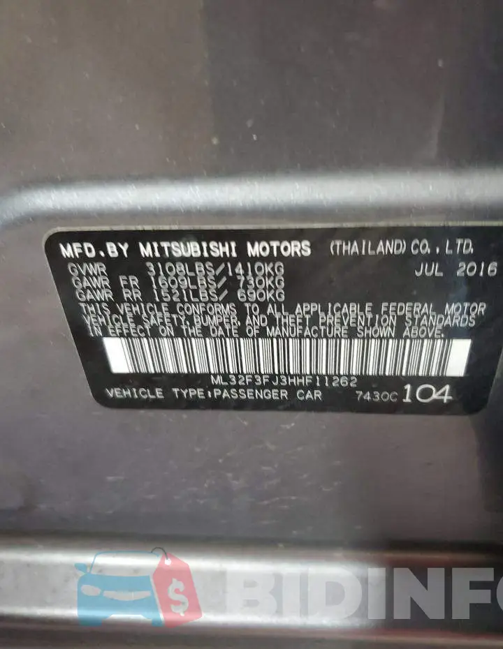 ML32F3FJ3HHF11262 Photo# 12