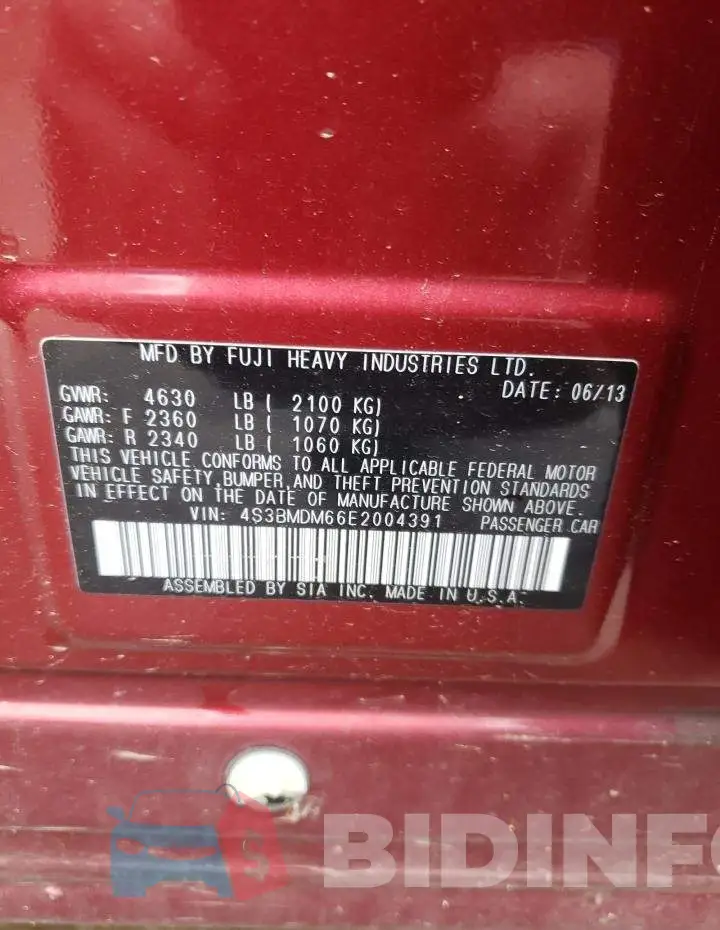 4S3BMDM66E2004391 Photo# 12
