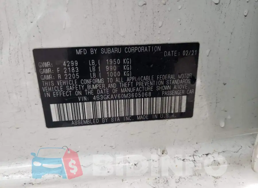 4S3GKAV60M3605068 Photo# 12
