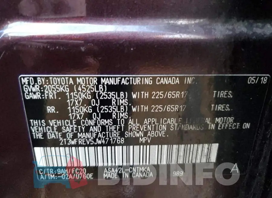 2T3WFREV5JW471768 Photo# 13