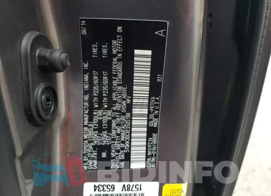 5TDKK3DCXES505198 Photo# 13