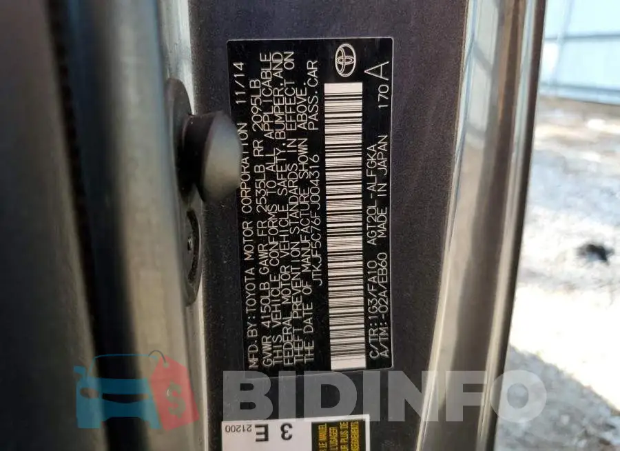 JTKJF5C76FJ004316 Photo# 12