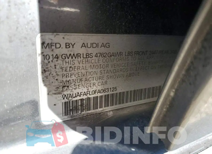 WAUAFAFL0FA063125 Photo# 12