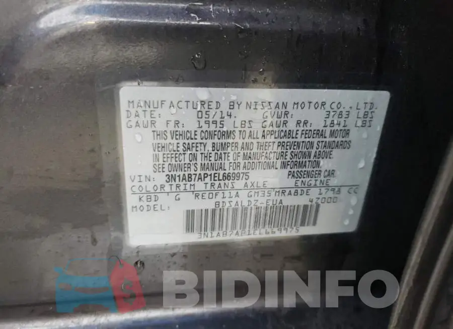 3N1AB7AP1EL669975 Photo# 12