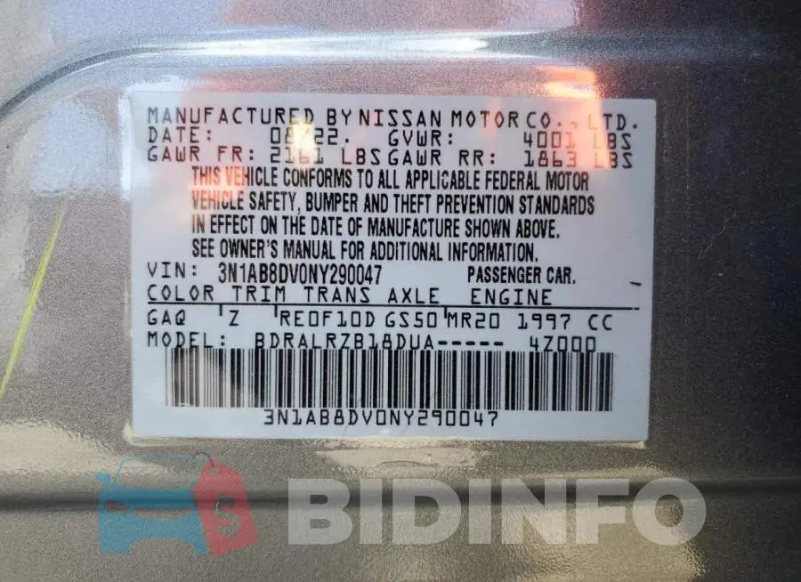 3N1AB8DV0NY290047 Photo# 12