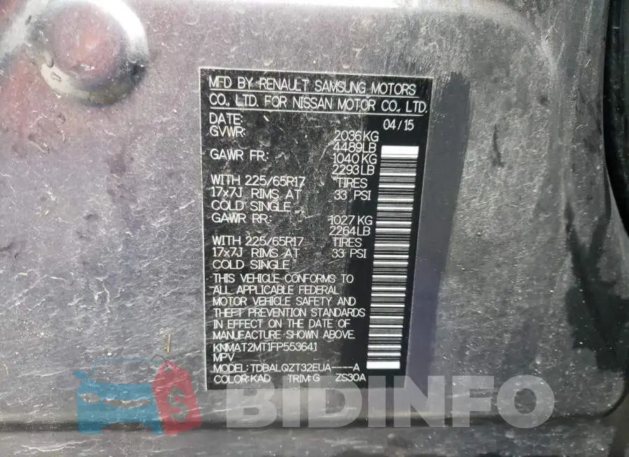 KNMAT2MT1FP553641 Photo# 12