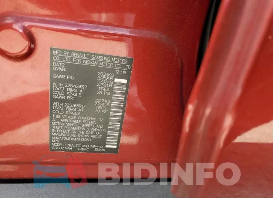 KNMAT2MTXGP643050 Photo# 12