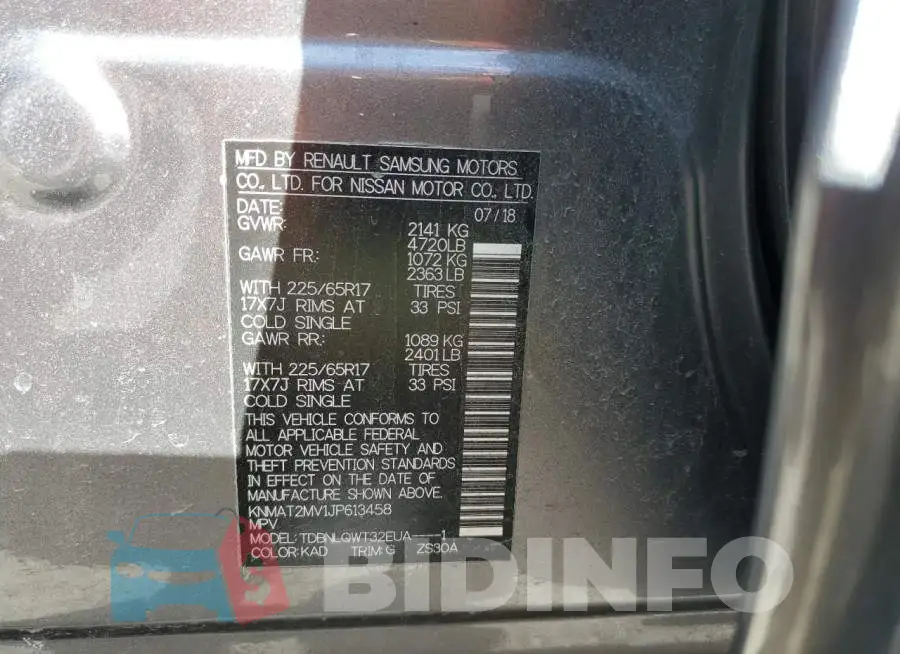 KNMAT2MV1JP613458 Photo# 13