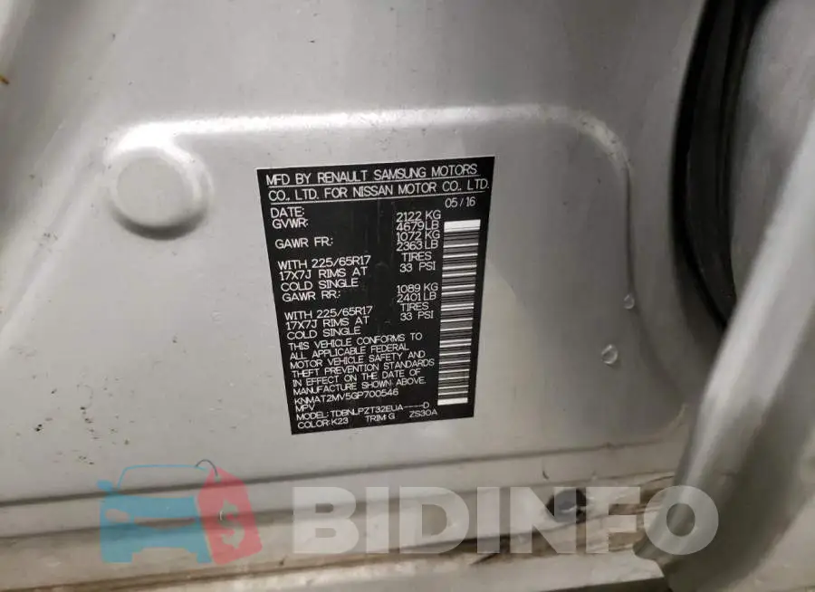 KNMAT2MV5GP700546 Photo# 12