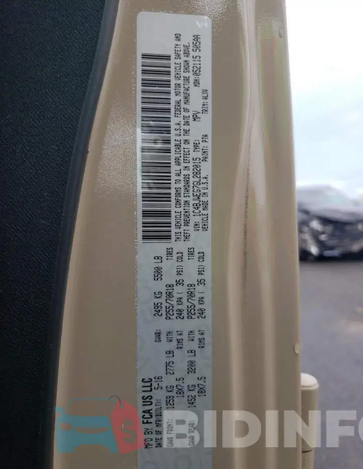 1C4BJWEG7GL282015 Photo# 13