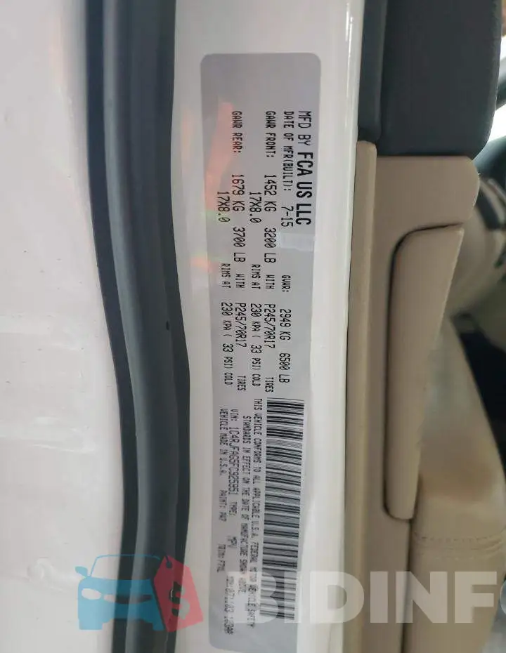 1C4RJFAG5FC925951 Photo# 13