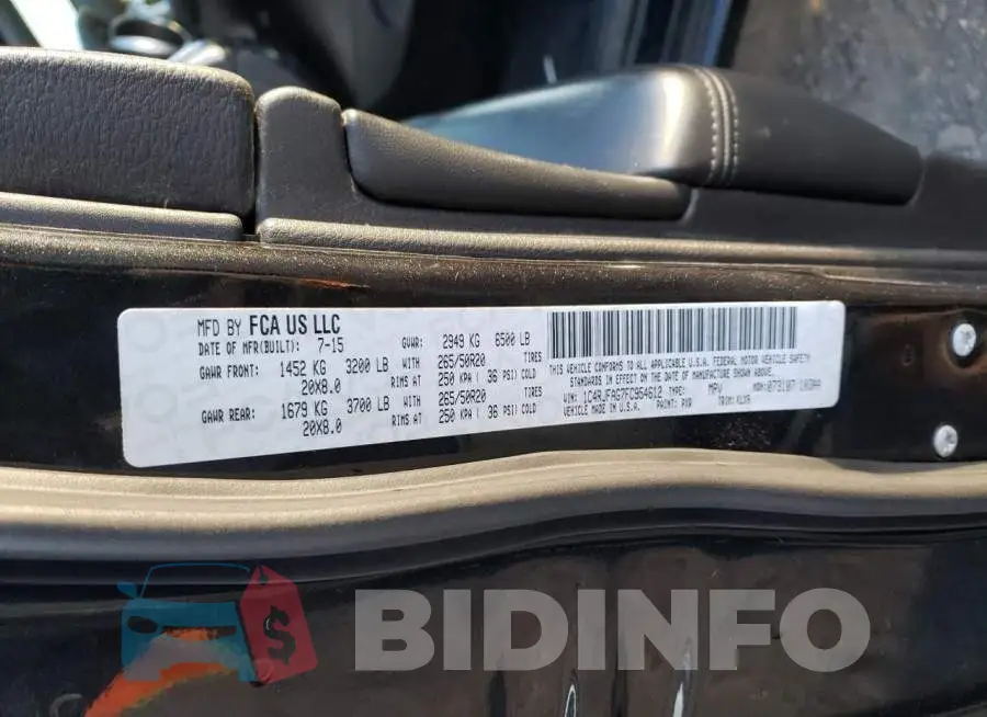 1C4RJFAG7FC954612 Photo# 13