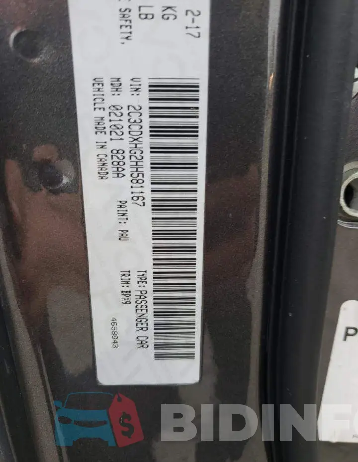 2C3CDXHG2HH581167 Photo# 12