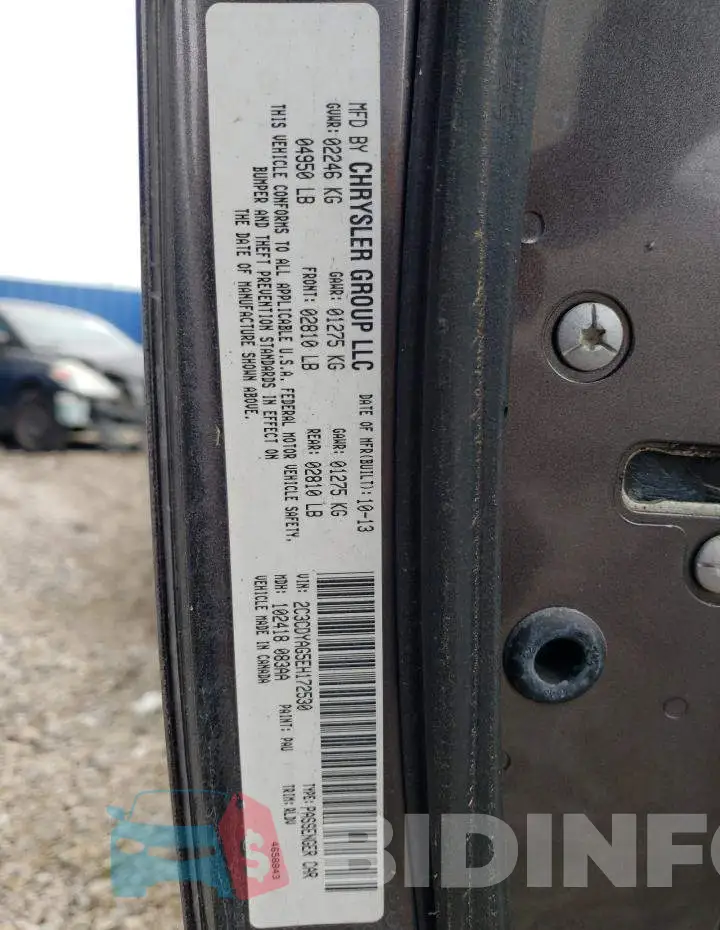 2C3CDYAG5EH172530 Photo# 12
