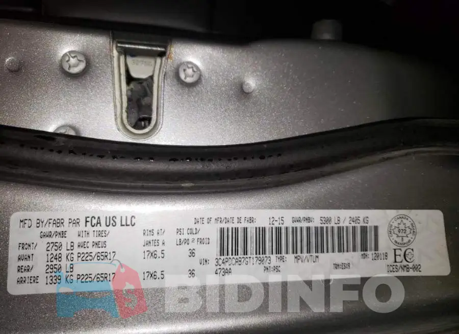 3C4PDCAB7GT179073 Photo# 14