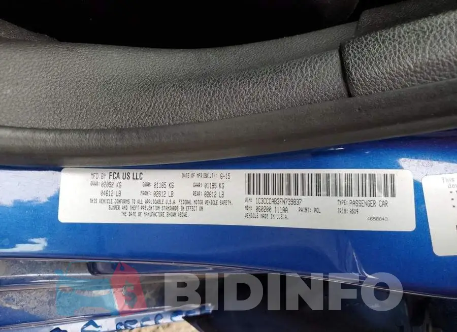 1C3CCCAB3FN739837 Photo# 13