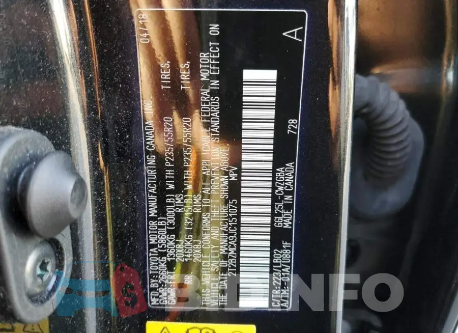 2T2BZMCA9JC151075 Photo# 12