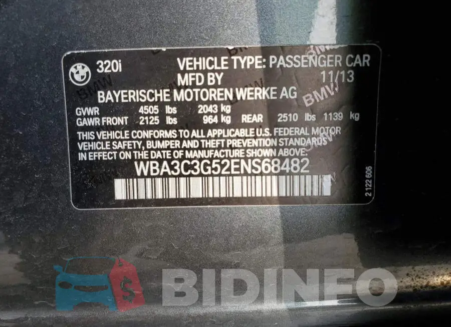 WBA3C3G52ENS68482 Photo# 12