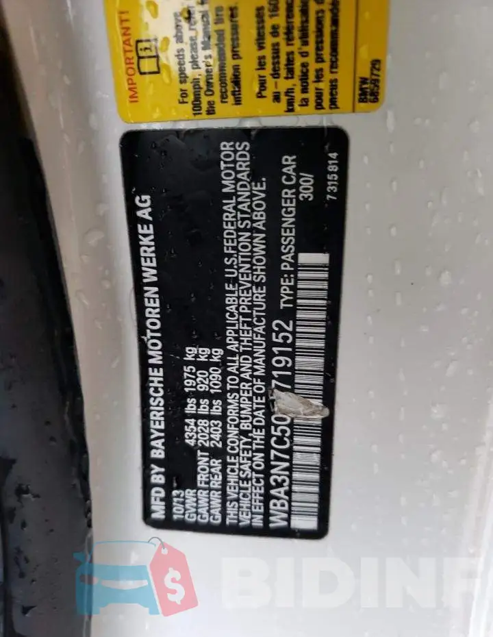 WBA3N7C50EF719152 Photo# 12