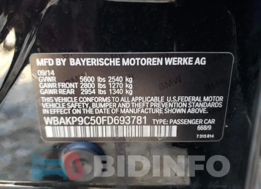 WBAKP9C50FD693781 Photo# 12