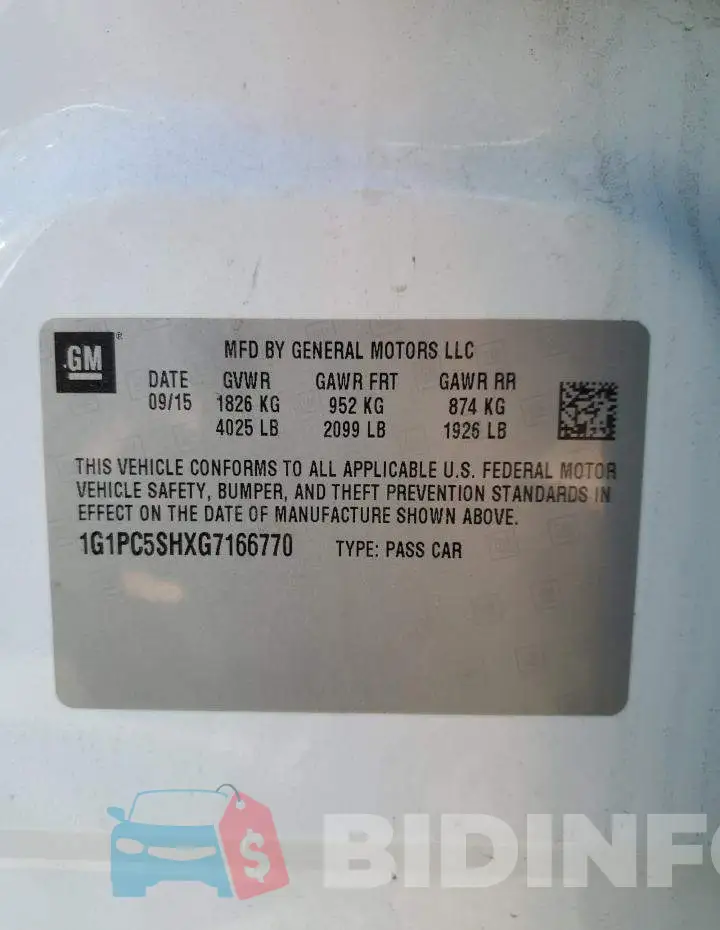 1G1PC5SHXG7166770 Photo# 13