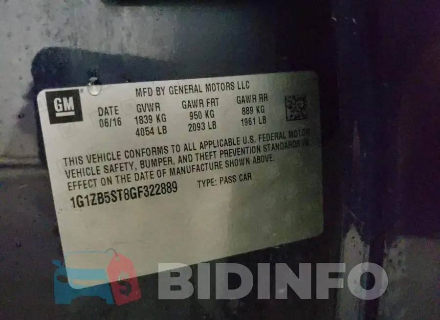 1G1ZB5ST8GF322889 Photo# 13
