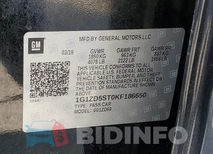 1G1ZD5ST0KF186650 Photo# 12