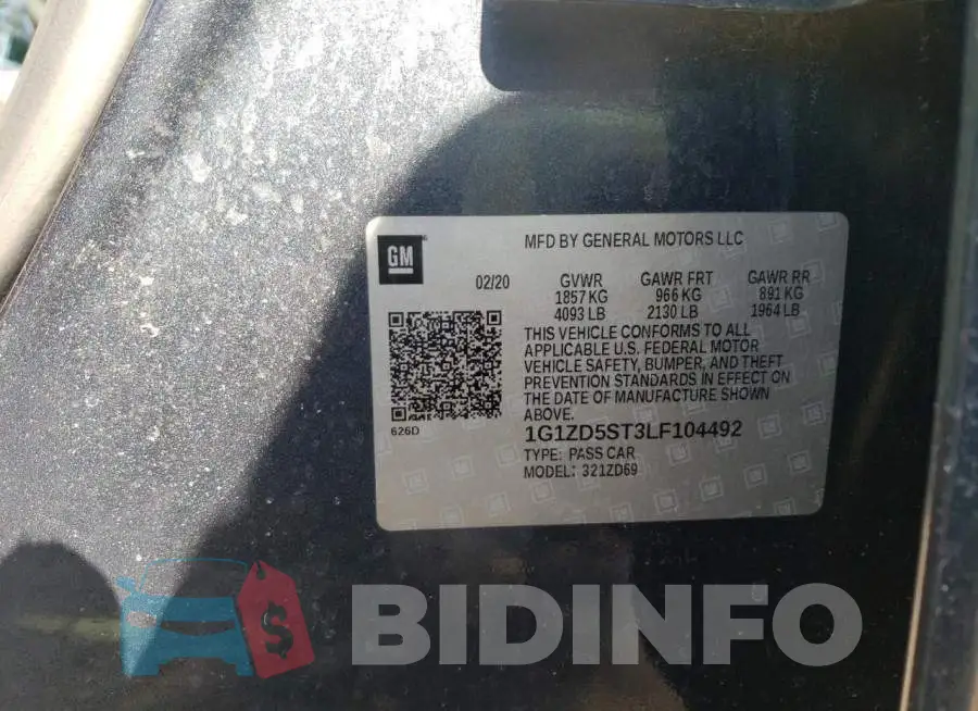 1G1ZD5ST3LF104492 Photo# 12