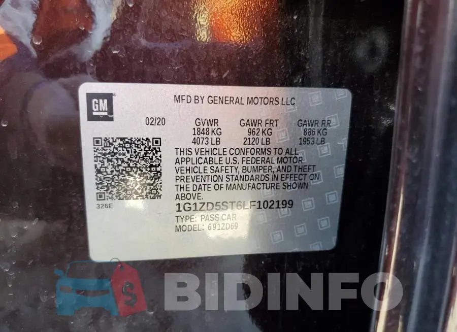 1G1ZD5ST6LF102199 Photo# 12