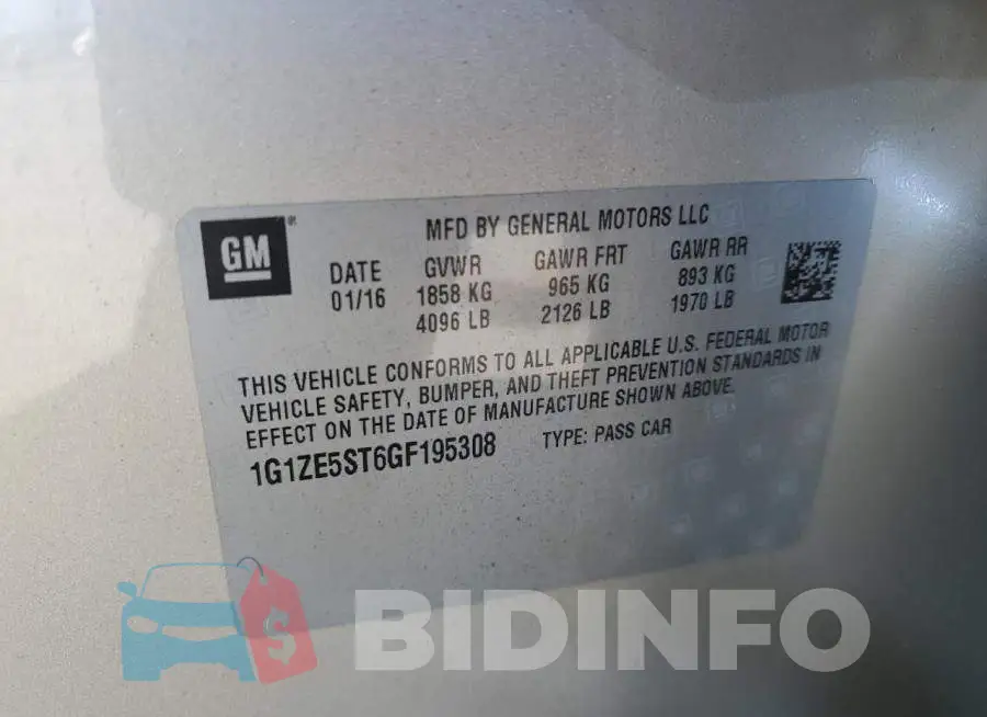 1G1ZE5ST6GF195308 Photo# 12