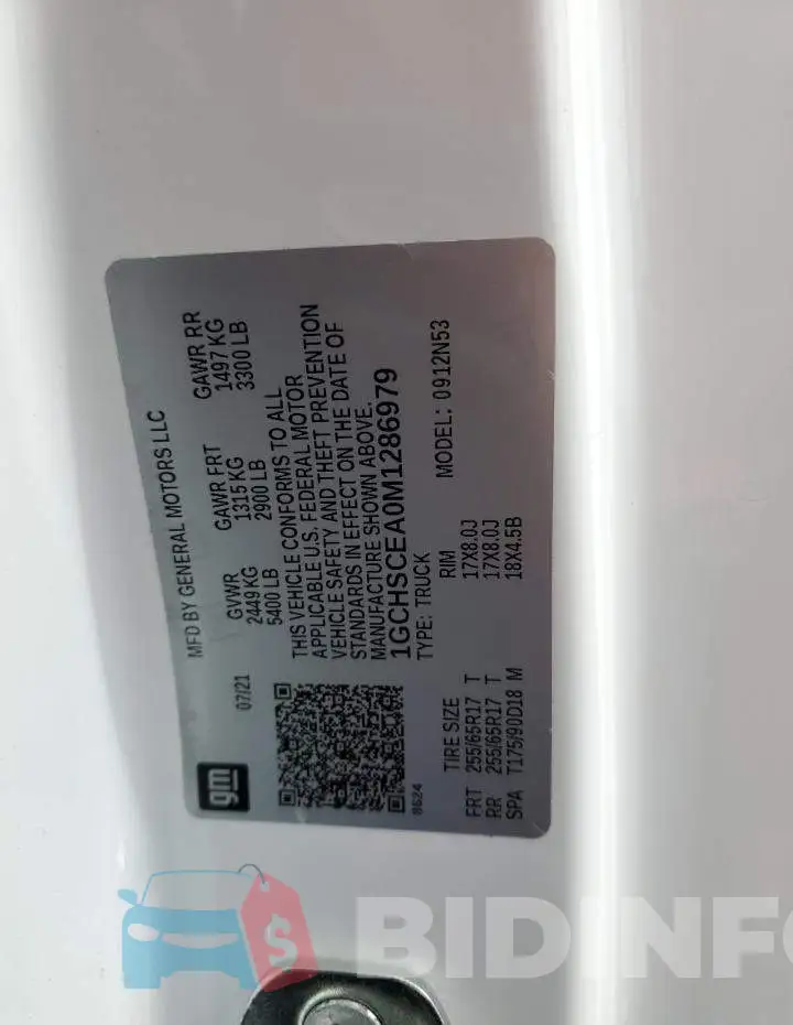1GCHSCEA0M1286979 Photo# 13