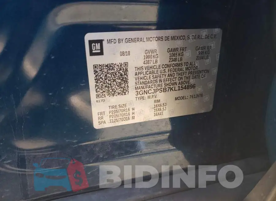 3GNCJPSB7KL154896 Photo# 14