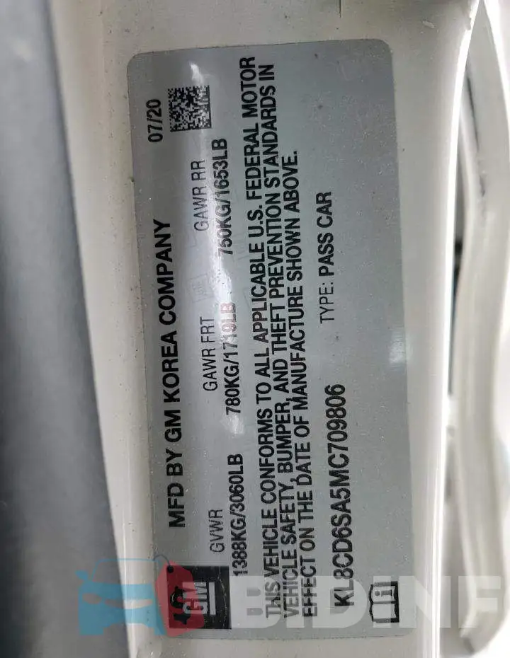 KL8CD6SA5MC709806 Photo# 12