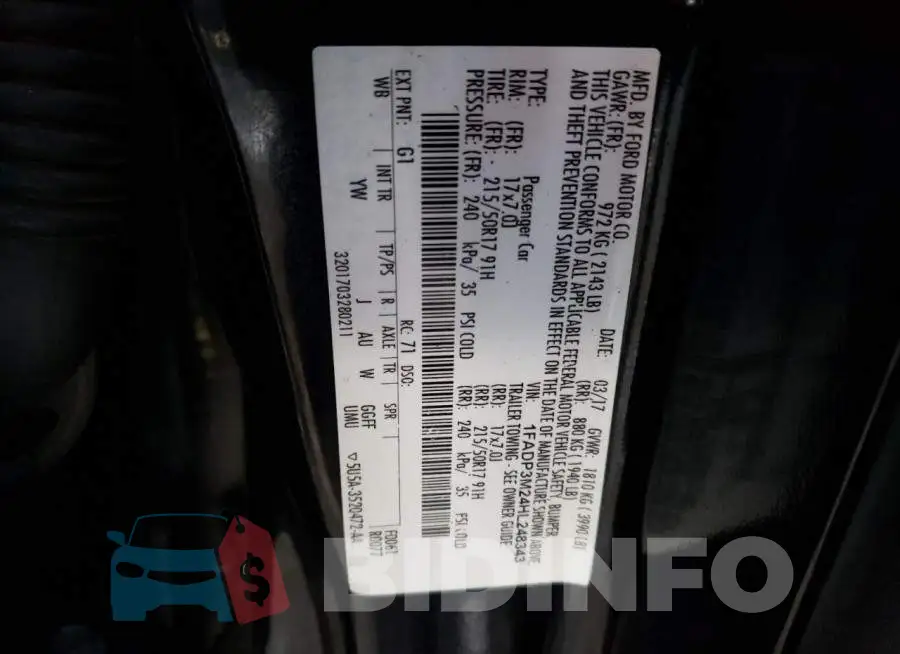 1FADP3M24HL248343 Photo# 12