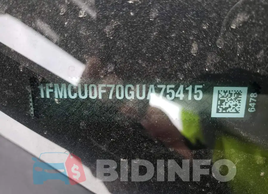 1FMCU0F70GUA75415 Photo# 13