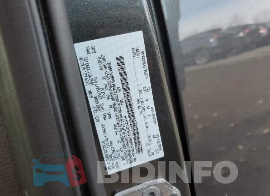 1FMCU9GD4HUD32814 Photo# 12