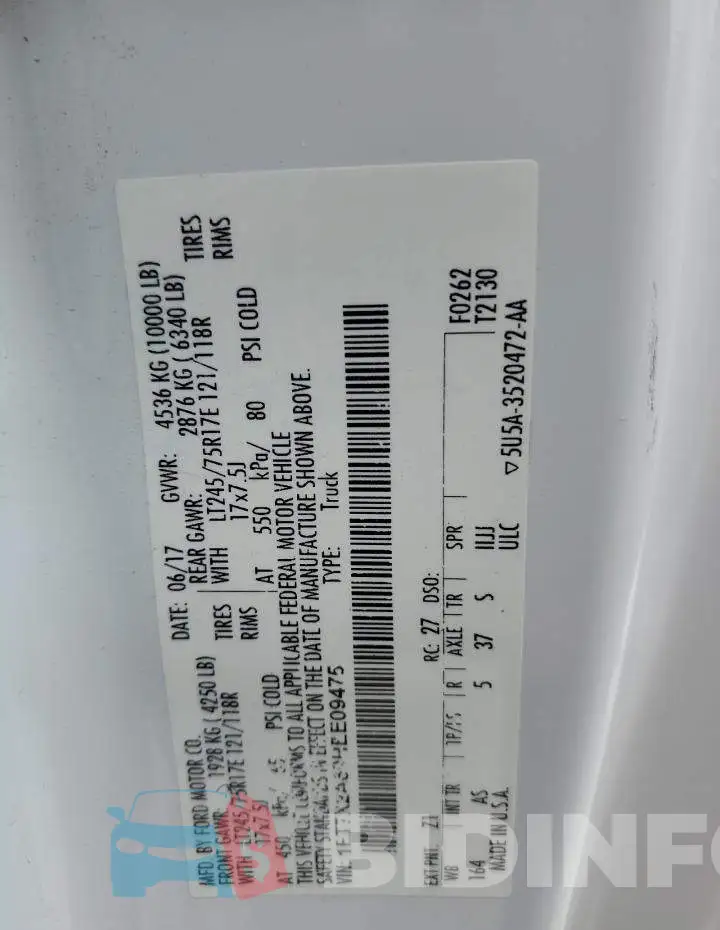 1FT7X2A69HEE09475 Photo# 12