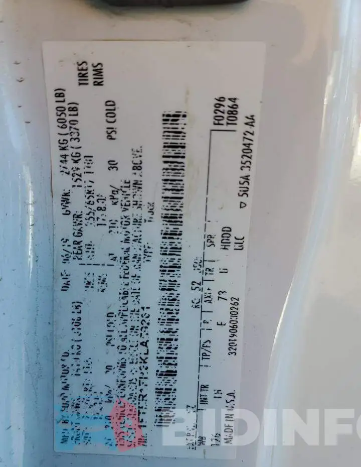 1FTER1FH2KLA59261 Photo# 13