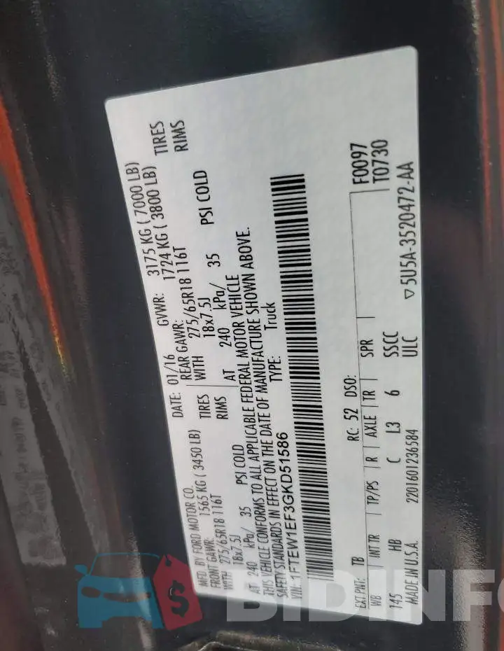 1FTEW1EF3GKD51586 Photo# 12