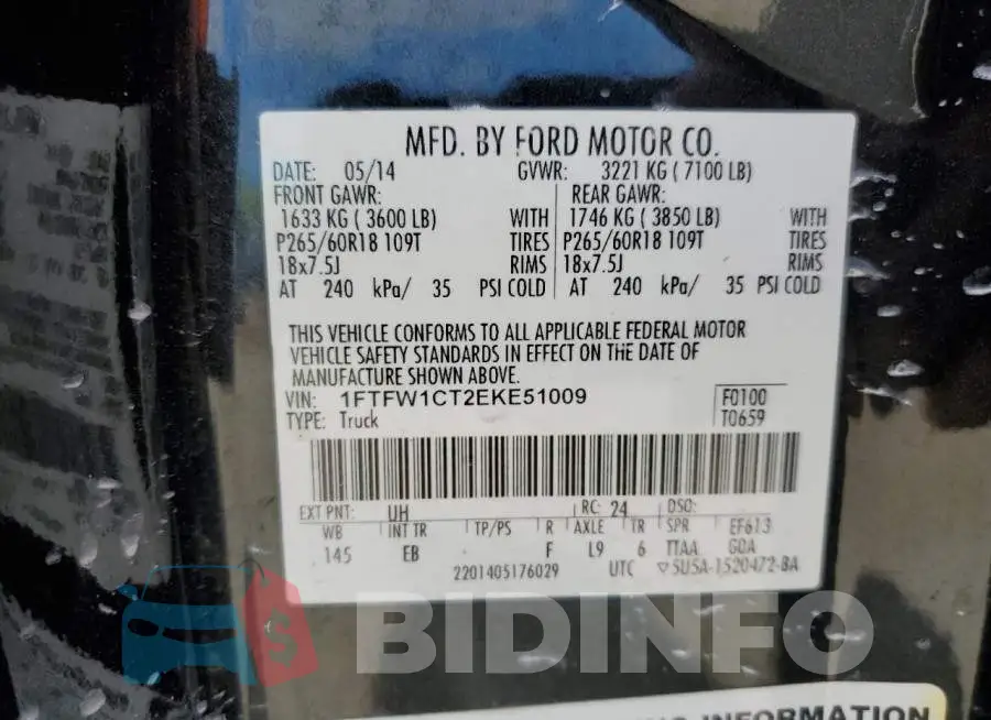 1FTFW1CT2EKE51009 Photo# 12