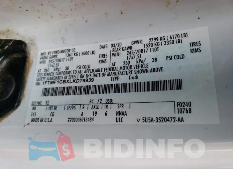 1FTMF1CBXLKD79939 Photo# 12