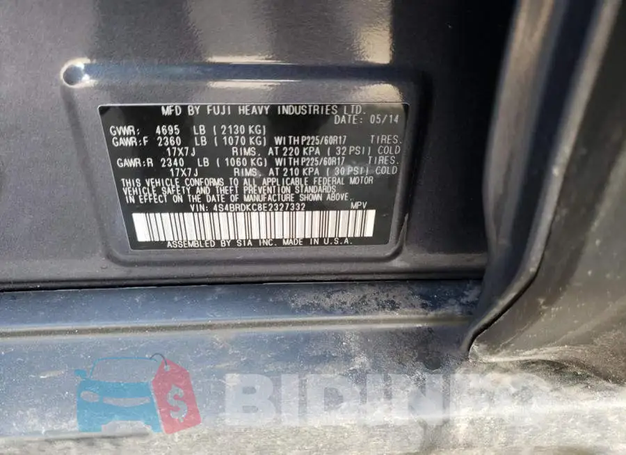 4S4BRDKC8E2327332 Photo# 13