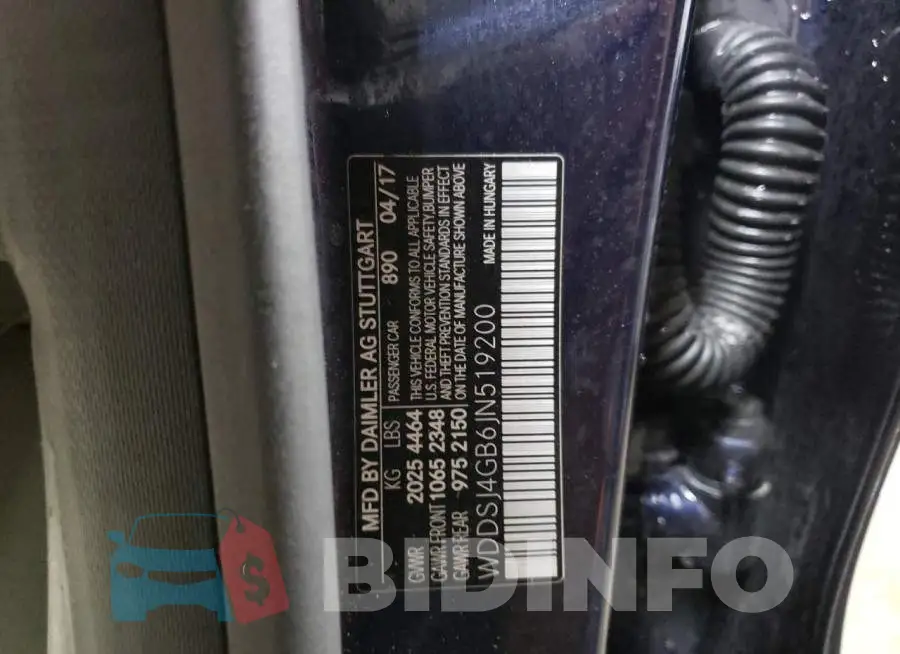 WDDSJ4GB6JN519200 Photo# 12