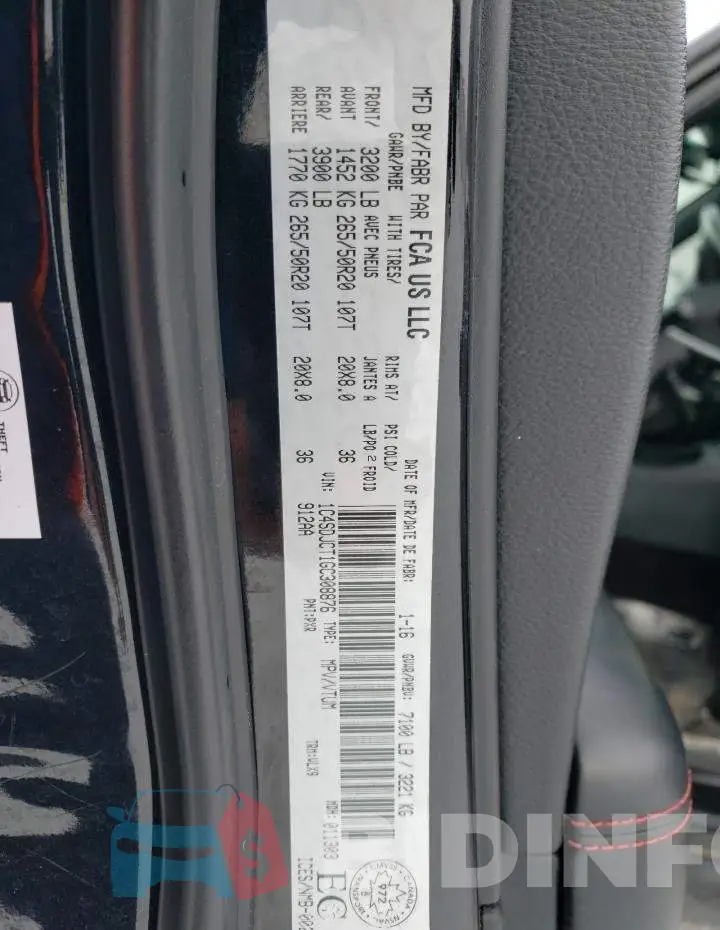 1C4SDJCT1GC308876 Photo# 14