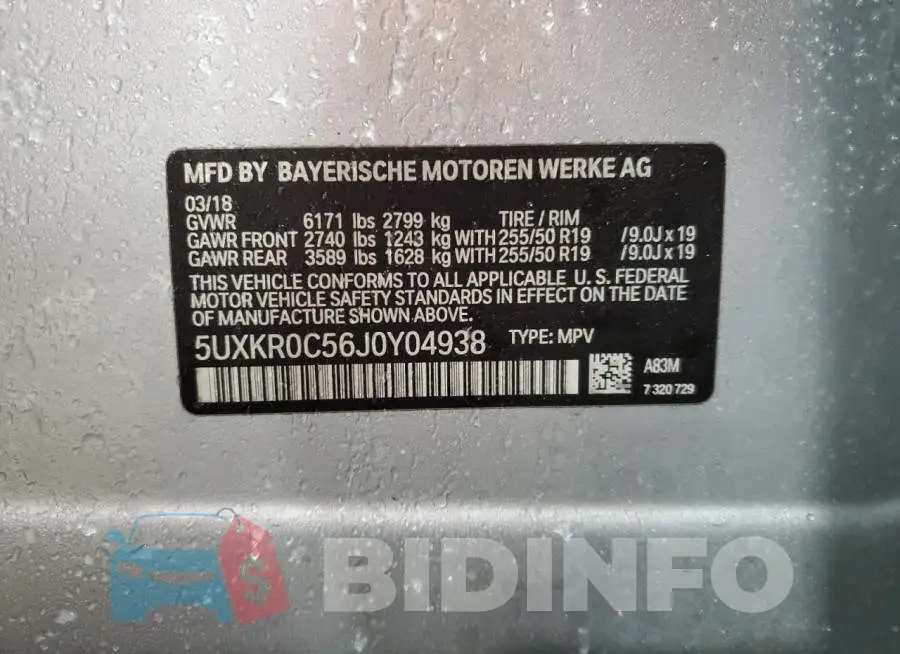 5UXKR0C56J0Y04938 Photo# 12