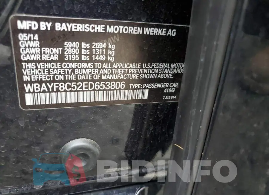 WBAYF8C52ED653806 Photo# 12