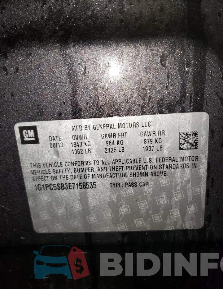 1G1PC5SB3E7158535 Photo# 12