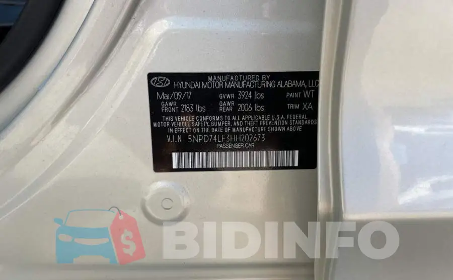 5NPD74LF3HH202673 Photo# 10