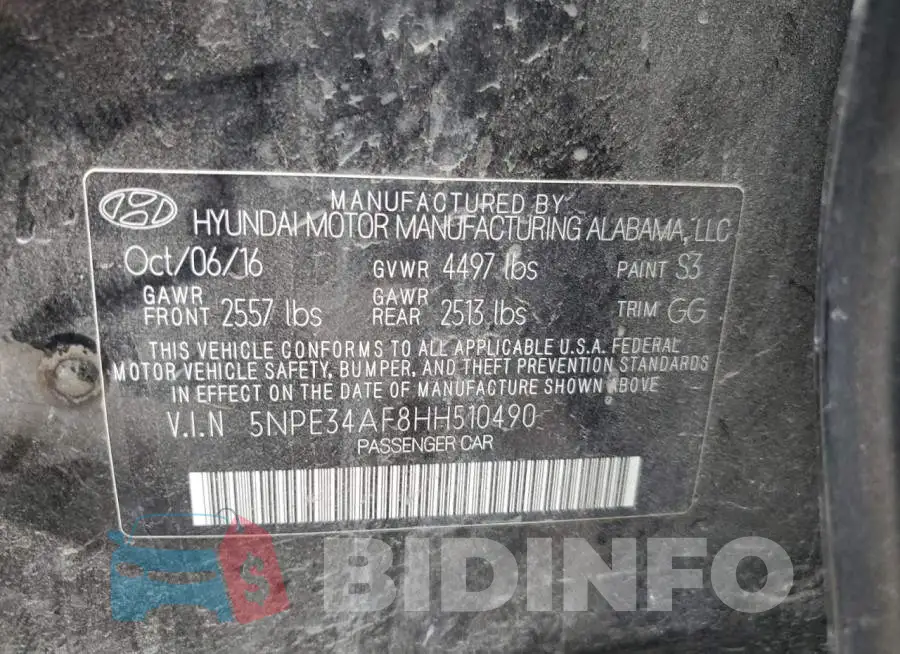 5NPE34AF8HH510490 Photo# 13